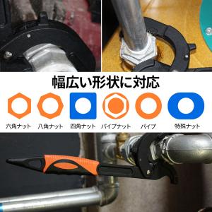 パイプレンチ 2本組 大 小 万能レンチ パイ...の詳細画像1