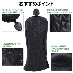 ゴルフクラブカバー ゴルフ ヘッドカバー クラ...の詳細画像1