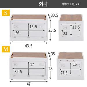 収納ボックス フタ付き おしゃれ 折りたたみ ...の詳細画像3