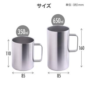 ジョッキ 樽型 真空断熱 マグカップ ステンレ...の詳細画像5