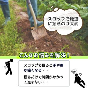 アースドリル 園芸用 穴堀り用 土掘り機 3本...の詳細画像1