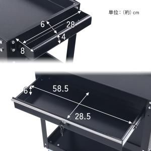 ツールワゴン ツールカート 3段 工具ワゴン ...の詳細画像2