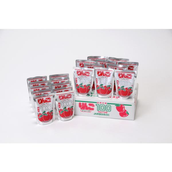 送料無料 ＪＡ秋田ふるさと 無添加 ふじ りんごジュース ２０パック 箱入り