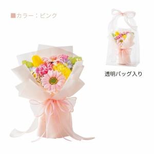 花束 ソープフラワー クリアバッグ付き ブーケ...の詳細画像4