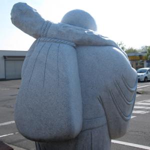 七福神【布袋】 天然御影石彫刻 石像 和尚 店...の詳細画像5