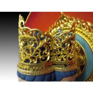 四面大日如来 座像 截金彩色 木彫 仏像 彫刻...の詳細画像3