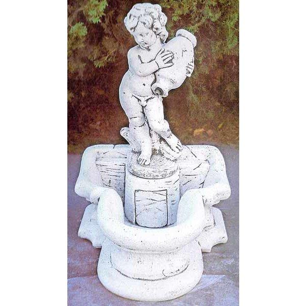 イタリア製 石造噴水 壷を抱く子供の壁泉（小） PapiniAgostino　Art.56 ガーデン...