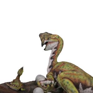 FRP 恐竜 爬虫類 卵 オブジェ オヴィラプ...の詳細画像2