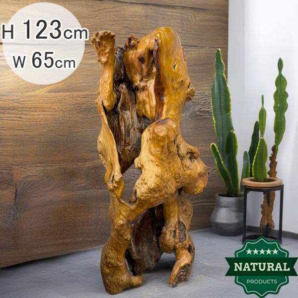 送料無料 自然木 飾り台 展示品 オブジェ H123cm 古民家 置物 おしゃれ 木製 天然素材 イ...