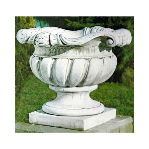 イタリア製 人造大理石プランター トライアーノ VR-104500 PapiniAgostino カップ型 フラワーポット 植木鉢 花鉢 鉢カバー made in ITALY