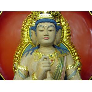 大日如来 四面大日如来 仏像 截金彩色 木彫り...の詳細画像3