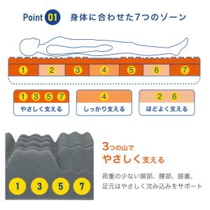 マットレス 昭和西川 ラクシーン ベーシック ...の詳細画像3