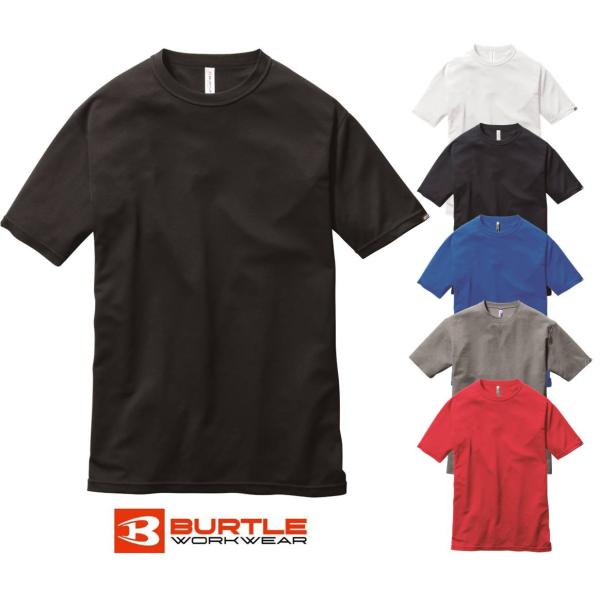 【2022年最新作】送料無料 BURTLE ドライメッシュ スーパーストレッチ 半袖 Tシャツ 15...