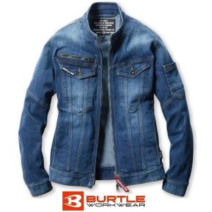 【当日出荷】4Lサイズ BURTLE バートル ストレッチ デニム 5001 かんたん刺繍申込 作業服 作業着 クレイジーストレッチ 2024年モデル 最新作