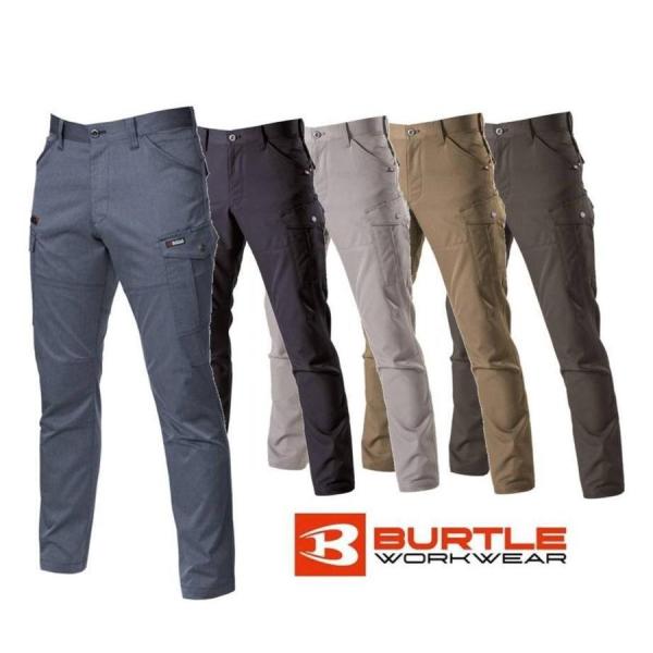 BURTLE バートル 7052 SS〜5L ストレッチ カーゴパンツ 秋冬 かんたんすそ上げ申し込...