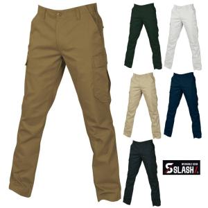 SLASH カーゴパンツ デーパード ストレッチ シンメン 8170 SS~5L 正規代理店 かんたんすそ上げ申込み 通年使用OK 作業服 作業着 作業ズボン