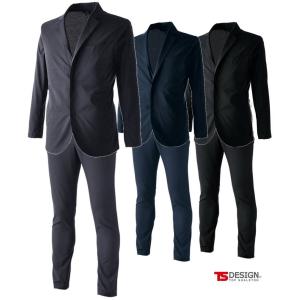 メンズ ワークスーツ ハーフカーゴパンツ 上下セット テーラード