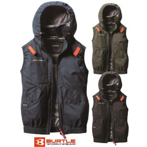 BURTLE バートル ベスト 遮熱 空調 作業服 AC2074 服のみ エアークラフト 刺繍