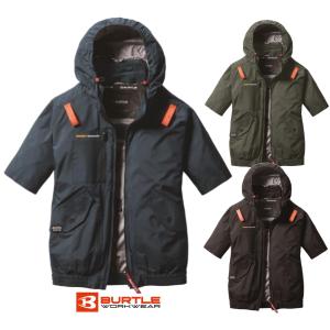 【2025年モデル】 SIZE:L 半袖BURTLE AC2036 空調 作業服 BURTLE バートル エアークラフト 2025年モデル AC半袖ブルゾン