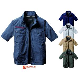 【当日出荷】BURTLE バートル 半袖 ブルゾン AC7146 S〜5L かんたん刺繍申込 空調 作業着 エアークラフト 服のみ 作業服