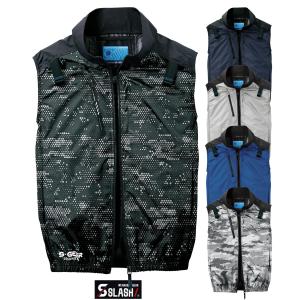 SLASH 赤外線UVカット 空調 作業服 ハーネス対応 S-AIR 長袖ジャケット