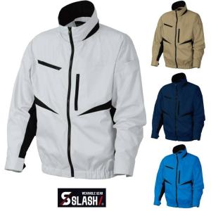 SLASH 空調 作業服 S-AIR ジャケット シンメン 多機能 EUROスタイル 05900 かんたん刺繍申込み 安い 服のみ