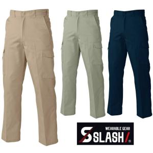 SLASH カーゴパンツ 76〜101cm かんたんすそ上げ申込み シンメン 2216 作業ズボン 作業服 作業着