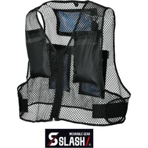 SLASH 保冷材付き ベスト メッシュ F〜XL 冷却1万円(税別)以上で