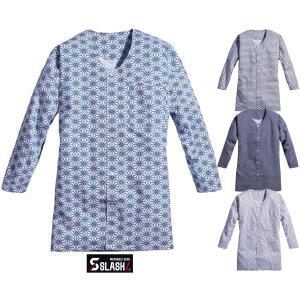 SLASH 鯉口シャツ 綿100% M〜3L 和柄【春夏】ダボシャツ 1万円(税別)以上で送料無料 シンメン 61000 祭りにも 安い 作業服 作業着｜はたらくヒト支え隊