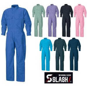 SLASH ツナギ S〜3L かんたん刺繍申込み シンメン 7160 円管服 ツナギ服 つなぎ服 通年使用OK 安い おしゃれ かっこいい 車修理 板金｜masumi-shokai