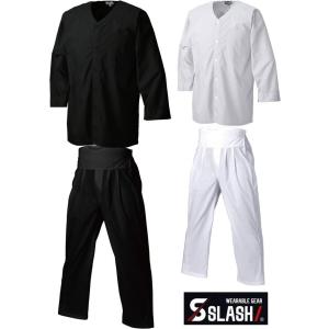 当日出荷・送料無料】SLASH 鯉口シャツ M〜3L 上下セット 春夏