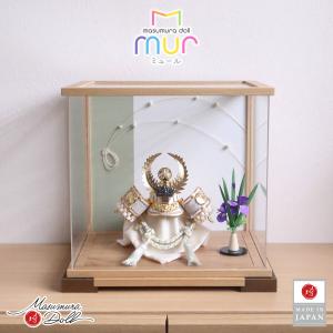 五月人形 【五月人形】端午の節句 新品 白兜 シルバー伊達 収納飾り