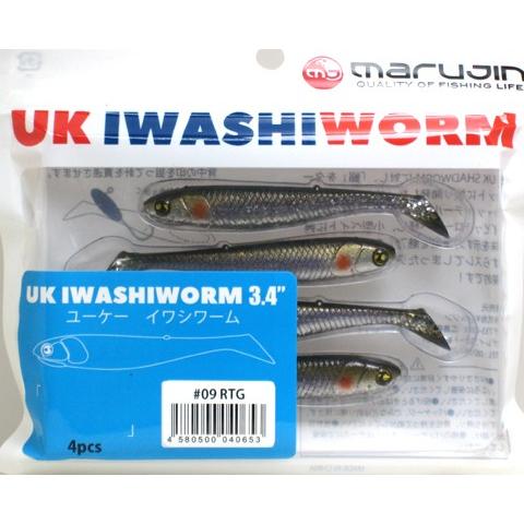 マルジン UKイワシワーム 3.4インチ #09 RTG リアルトウゴロウ シーバスルアー