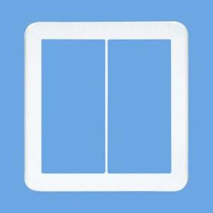 パナソニック(Panasonic) コスモシリーズワイド21 スイッチプレート(2連用)(ラウンド)