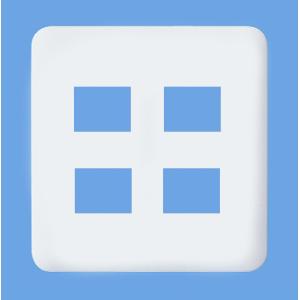 パナソニック(Panasonic) コスモシリーズワイド21 コンセントプレート(4コ用)(ラウンド...