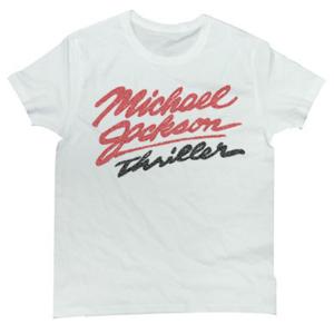 Ｔシャツ マイケル・ジャクソン 代表曲スリラー ロゴ デザイン Tee