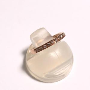agete（アガット） ダイヤモンドピンキーリング 指輪 0.07ct K10 2号