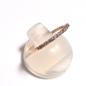 4℃（ヨンドシー） K10 ピンクゴールド ダイヤモンド ピンキーリング