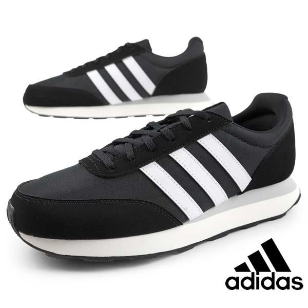 アディダス adidas RUN 60S 3.0 M HP2258 ラン 黒白 ランニングシューズ ...