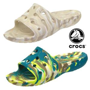 クロックス crocs CLASSIC CROCS MARBLED SLIDE 206879 2Y3 3UF クラシック クロックス マーブル スライド サンダル シャワー メンズ｜masuya92