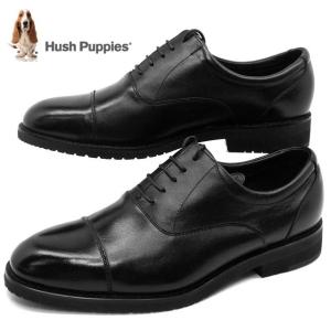 ハッシュパピー Hush Puppies ビジネスシューズ M-0977 黒 透湿防水/天然皮革 4E レースアップ 0977 メンズ