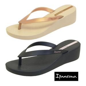 イパネマ Ipanema SELFIE SP26748 セルフィ― 087 899 厚底 ウエッジソール トング ビーチ サンダル ベージュ 黒 鼻緒 レディース