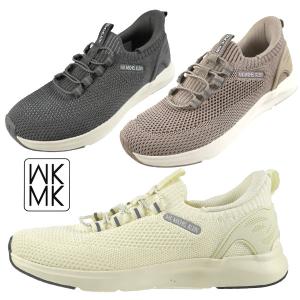 ミッシェルクラン MK MICHEL KLEIN MK-2801 ワンステップ ベージュ Dグレー 白 スリッポン 軽量シューズ 3E相当 ウォーキング ハンズフリー 旅行履き レディース