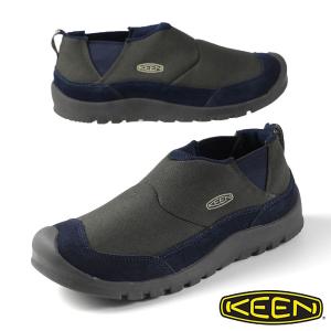 キーン KEEN HOODCAMP FR フッドキャンプ エフアール 1027987 オリーブ紺 スリッポン スニーカー キャンプシューズ メンズ 送料無料