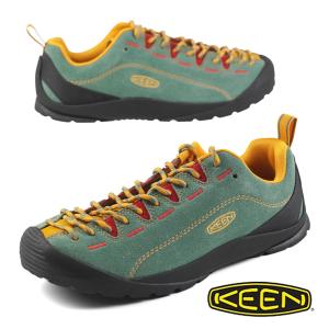 キーン KEEN JASPER ジャスパー 1028543 スエード 濃緑黄 リラックス アウトドア カジュアルスニーカー メンズ 送料無料｜masuya92