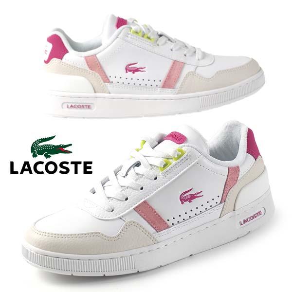 ラコステ LACOSTE T-CLIP 223 6 SFA 46SFA0093-B53 白ピンク ク...