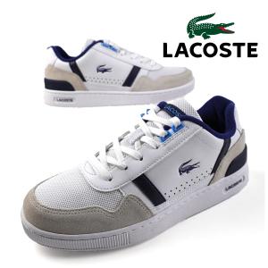 ラコステ LACOSTE T-CLIP 124 5 SMA 47SMA0071-080 白青 コートスニーカー 正規品 メンズ テニス カジュアル スポーティ シンプル おしゃれ レトロ 送料無料
