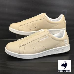 ルコック スポルティフ le coq sportif LA ローラン SL OM ベージュ QL1TJC05BG カジュアルスニーカー スリッポン レディース/メンズ