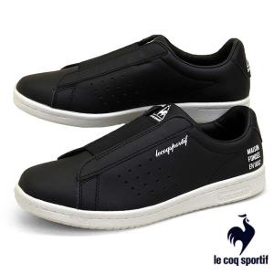 ルコック スポルティフ le coq sportif LA ローラン SL OM 黒 QL1TJC05BK カジュアルスニーカー スリッポン レディース