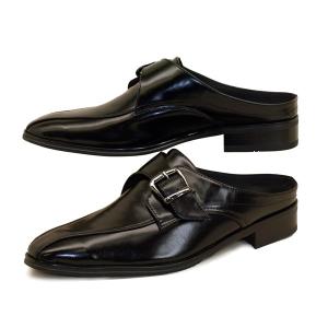 ビジネスシューズ 5000 黒 かかと無し ビジネスサンダル ビジネスクロッグ メンズ